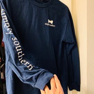 Simply southern dark blue long sleeve
